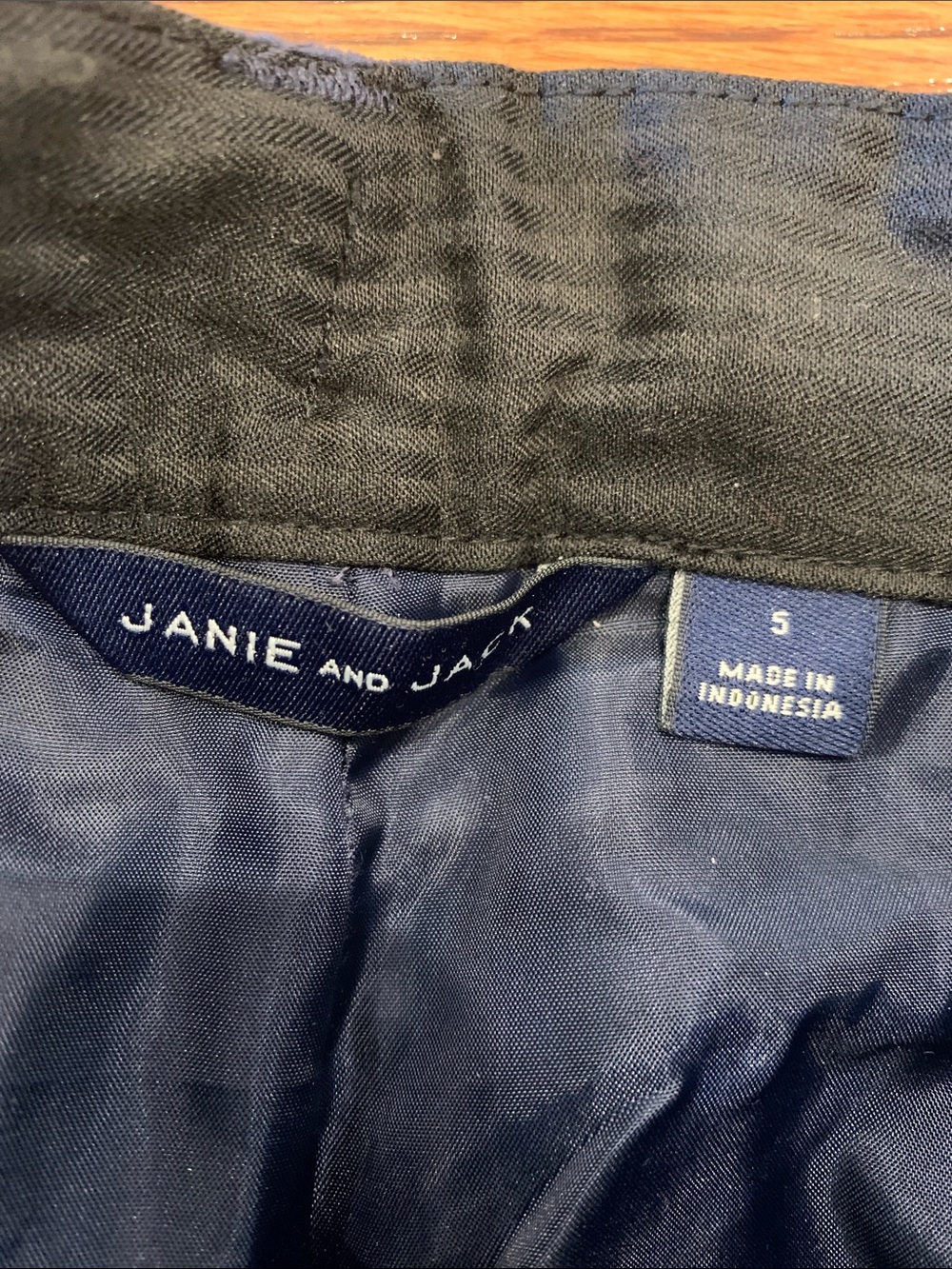 Kids Blue Denim Jeans & Navy Corduroy Pants Janie & Jack - Picture 2 of 7